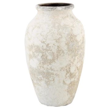 Vase en céramique SENTIF texturé, blanc antique, 50 cm, Ø 26 cm Vase en céramique SENTIF texturé, blanc antique, 50 cm, Ø 26 cm