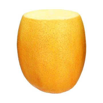 Table de rangement MOLANI en forme de citron, jaune-blanc, 43,5 cm, Ø40,5cm