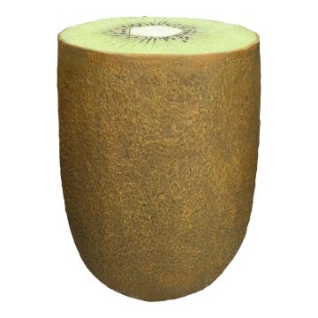 Table de rangement MOLANI en forme de kiwi, brun-vert-blanc, 46,5cm, Ø34cm