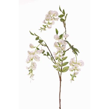 Branche de glycine artificielle SOULA avec fleurs, blanche, 80cm, Ø7-8cm Branche de glycine artificielle SOULA avec fleurs, blanche, 80cm, Ø7-8cm