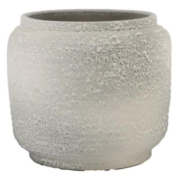 Pot en céramique LANTRA, moucheté, aspect ciment, gris, 27 cm, Ø 29 cm Pot en céramique LANTRA, moucheté, aspect ciment, gris, 27 cm, Ø 29 cm