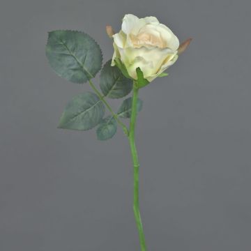 Rose artificielle ELLI, crème-rose, 30cm, Ø6cm