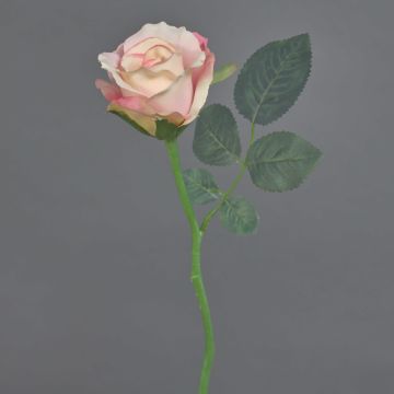 Rose artificielle ELLI, rose, 30cm, Ø6cm