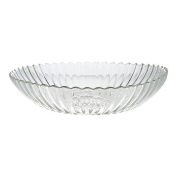 Coupelle porte-bougie AVALYNN en verre transparent, 30 x 23 x 6 cm Coupelle porte-bougie AVALYNN en verre transparent, 30 x 23 x 6 cm