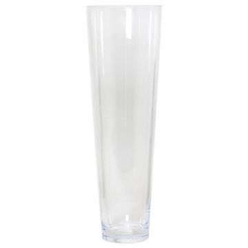 Vase sur pied conique AMNA OCEAN en verre recyclé, transparent, 50 cm, Ø 15 cm Vase sur pied conique AMNA OCEAN en verre recyclé, transparent, 50 cm, Ø 15 cm