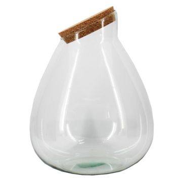 Bocal de conservation ELULY avec couvercle en liège, recyclé, transparent, 45 cm, Ø 34 cm Bocal de conservation ELULY avec couvercle en liège, recyclé, transparent, 45 cm, Ø 34 cm