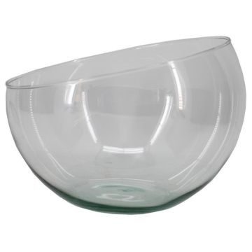 Coupe en verre NELLY OCEAN, recyclée, transparente, 18 cm, Ø 23 cm