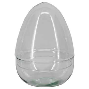 Cloche en verre SENUEL, recyclée, transparente, 21,5 cm, Ø 15,8 cm Cloche en verre SENUEL, recyclée, transparente, 21,5 cm, Ø 15,8 cm