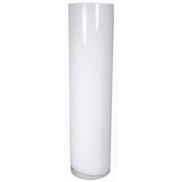 Vase cylindrique en verre SANSA OCEAN, blanc, 60 cm, Ø 15 cm Vase cylindrique en verre SANSA OCEAN, blanc, 60 cm, Ø 15 cm