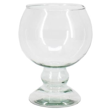 Grand verre à cognac NELMAR sur pied, recyclé, transparent, 19cm, Ø14cm Grand verre à cognac NELMAR sur pied, recyclé, transparent, 19cm, Ø14cm