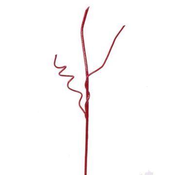 Branche de saule torsadé artificielle, AZMIDI, rouge laqué, 95cm Branche de saule torsadé artificielle, AZMIDI, rouge laqué, 95cm