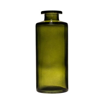 Vase en verre EMANUELA, aspect veiné, vert olive-transparent, 13cm, Ø5,4cm Vase en verre EMANUELA, aspect veiné, vert olive-transparent, 13cm, Ø5,4cm