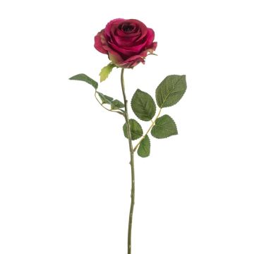 Rose artificielle BRUNETTE, fuchsia, 70 cm, Ø 11 cm Rose artificielle BRUNETTE, fuchsia, 70 cm, Ø 11 cm
