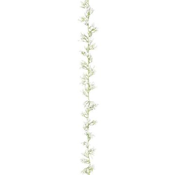 Guirlande de fleurs décorative Gypsophile LORBI, blanc, 185cm