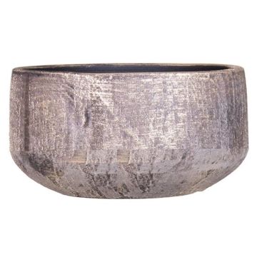 Coupe à fleurs en céramique AETIOS, dégradé, doré-brun, 13cm, Ø28cm