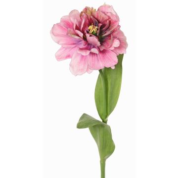 Tulipe artificielle « Perroquet » STEFANIE, rose foncé, 65 cm, Ø 14 cm