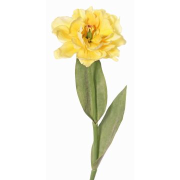 Tulipe « perroquet » artificielle STEFANIE, jaune, 65 cm, Ø 14 cm