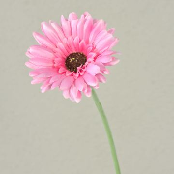 Fleur décorative Gerbera TEUDELINDE, rose, 55cm, Ø8cm