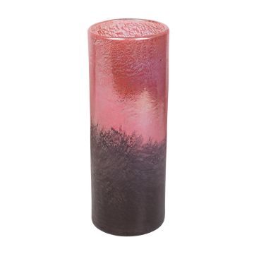 Vase en verre PEPA, multi fuchsia-transparent, 24,5cm, Ø11,5cm