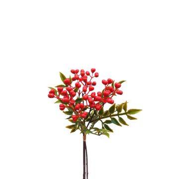 Fausse branche de sorbier des oiseaux ELNATAN, botte, fruits, rouge, 30cm Fausse branche de sorbier des oiseaux ELNATAN, botte, fruits, rouge, 30cm