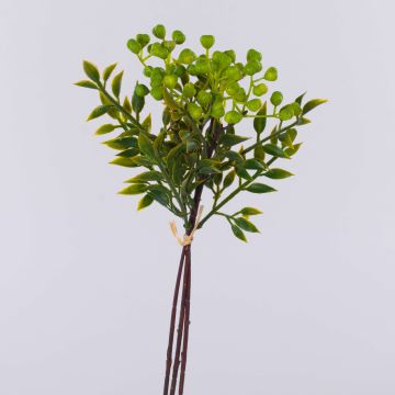 Fausse branche de sorbier des oiseaux ELNATAN, botte, fruits, vert, 30cm