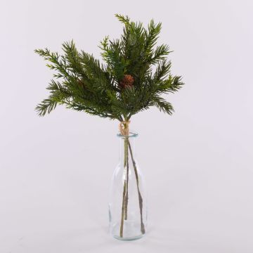 Botte de cryptomeria artificielle KIGANJA avec des pommes de pin, vert, 35cm Botte de cryptomeria artificielle KIGANJA avec des pommes de pin, vert, 35cm