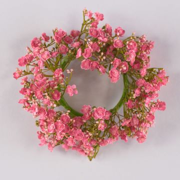 Couronne de gypsophile décorative LITAGO, rose-fuchsia, Ø20cm Couronne de gypsophile décorative LITAGO, rose-fuchsia, Ø20cm