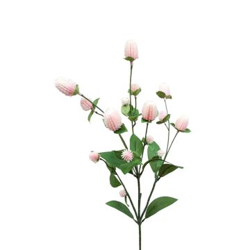 Branche florale artificielle Amarante boule THUSNELDA, rose-blanc, 70cm Branche florale artificielle Amarante boule THUSNELDA, rose-blanc, 70cm