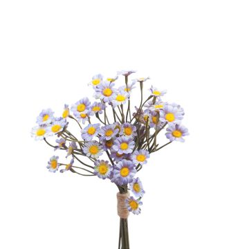 Fleur en tissu Botte de chrysanthèmes WEMKE, lilas clair-bleu, 35cm