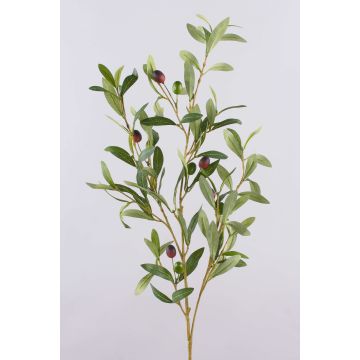 Branche d'olivier en plastique ROVUMA avec des fruits, vert, 95cm Branche d'olivier en plastique ROVUMA avec des fruits, vert, 95cm
