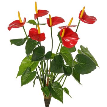 Anthurium synthétique NAKITA sur tige, rouge, 50cm Anthurium synthétique NAKITA sur tige, rouge, 50cm