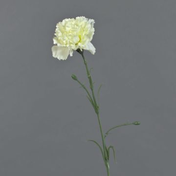 Œillet artificiel VANERA, blanc, 60cm, Ø8cm