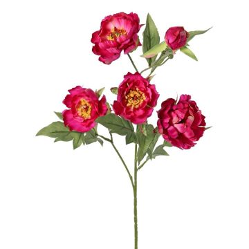 Branche synthétique de pivoine LARDUAN, collection Eco, fuchsia, 60cm, Ø7cm Branche synthétique de pivoine LARDUAN, collection Eco, fuchsia, 60cm, Ø7cm