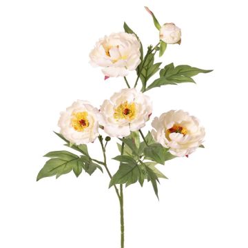 Branche synthétique de pivoine LARDUAN, collection Eco, rose pâle-blanc, 60cm, Ø7cm Branche synthétique de pivoine LARDUAN, collection Eco, rose pâle-blanc, 60cm, Ø7cm