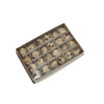 Œufs de caille décoratifs BACO, 24 pièces, décoration de Pâques, naturel Œufs de caille décoratifs BACO, 24 pièces, décoration de Pâques, naturel