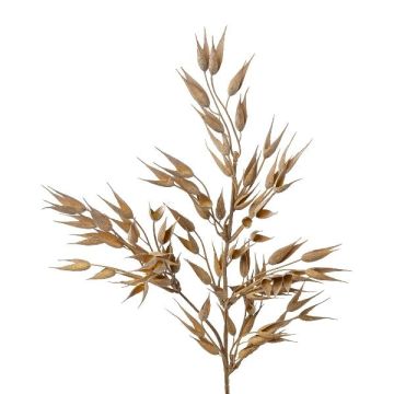 Branche artificielle Arrhenatherum elatius DOVIR avec des épis, brun, 65cm