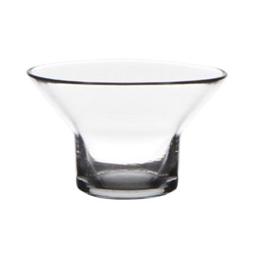Porte-bougie SARINYA en verre, transparent, 6cm, Ø10cm