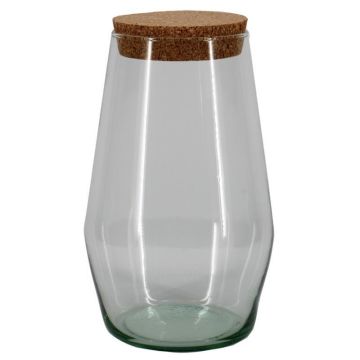 Bocal de conservation MAMBER avec couvercle en liège, transparent, 28 cm, Ø 17,5 cm