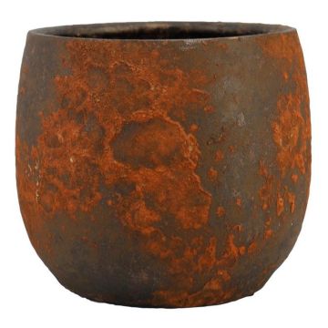 Pot en céramique OLEG, brun rouille, 21cm, Ø24cm