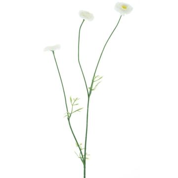 Branche de fleurs en tissu Pâquerette NIKSA, crème, 55cm