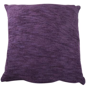 Coussin décoratif en toile KALUA, violet, 45x45cm