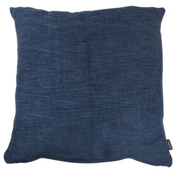 Coussin décoratif en toile KALUA, bleu marine, 45x45cm