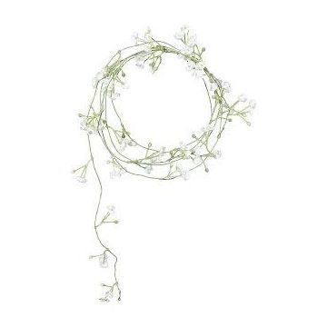 Guirlande florale artificielle Gypsophile SIVON, blanc, 180cm