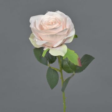 Fleur artificielle Rose SIMONY, rose pâle, 45cm, Ø8cm