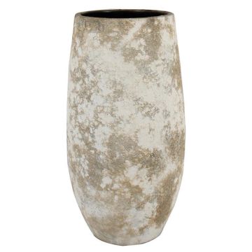 Vase à fleurs en céramique AROON avec veinures, blanc antique, 50 cm, Ø 26 cm Vase à fleurs en céramique AROON avec veinures, blanc antique, 50 cm, Ø 26 cm