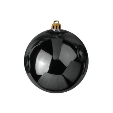 Boule de Noël TEODORA, noir brillant, Ø30cm