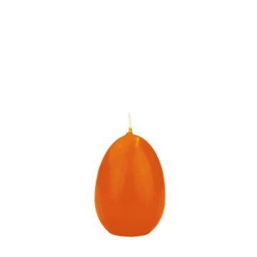 Bougie œuf de Pâques LEONITA, orange, 6cm, 4,5cm, 7h - Made in Germany
