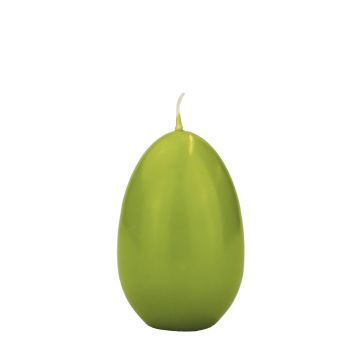 Bougie œuf de Pâques LEONITA, vert, 9cm, 6cm, 16h - Made in Germany