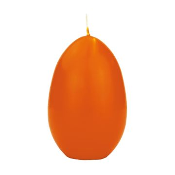 Bougie œuf de Pâques LEONITA, orange, 12cm, 8cm, 40h - Made in Germany