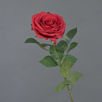 Rose artificielle KAILIN, rouge, 65 cm, Ø 9 cm